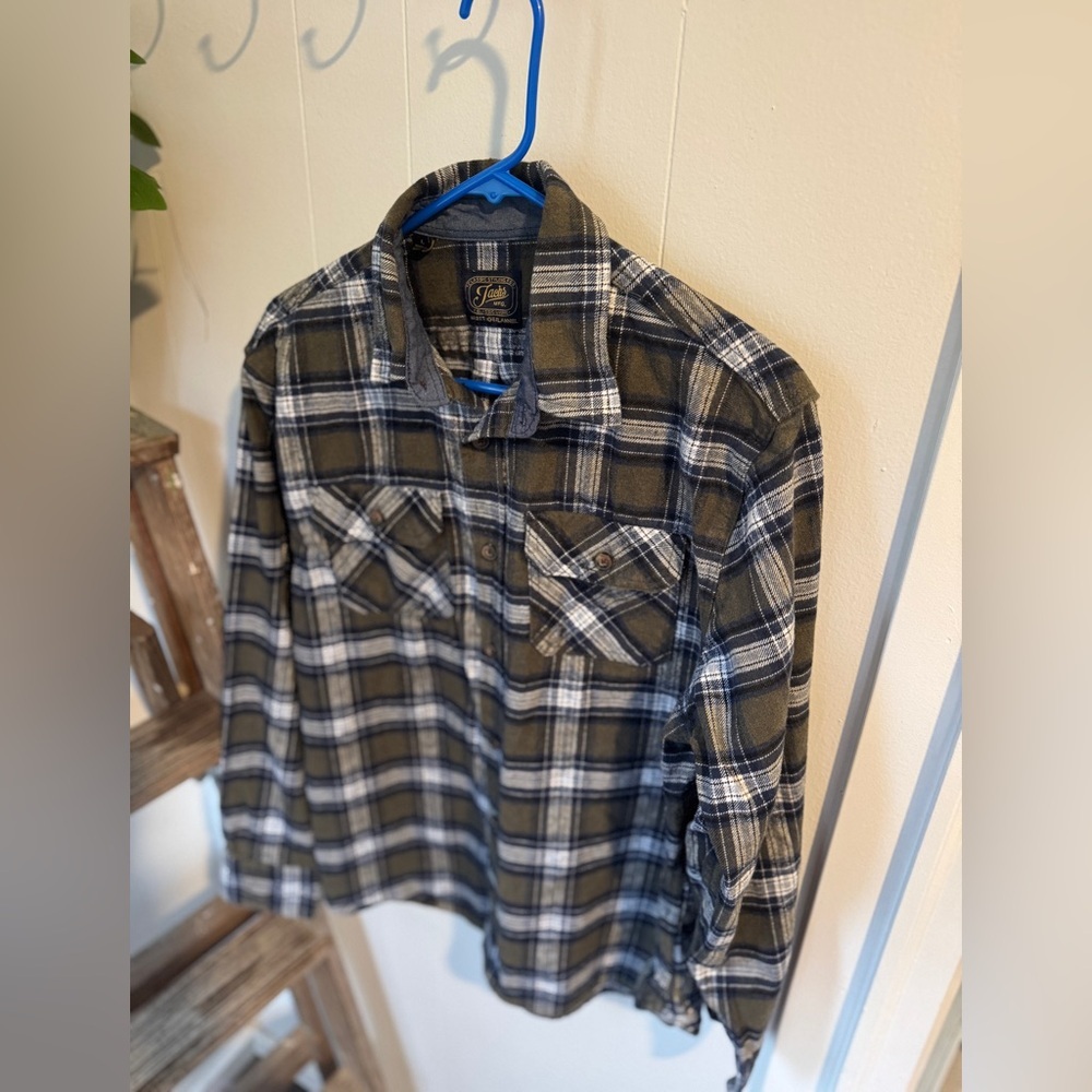✨ Jachs Heritage Flannel Shirt 🤍 Men’s Large - Picture 3 of 8